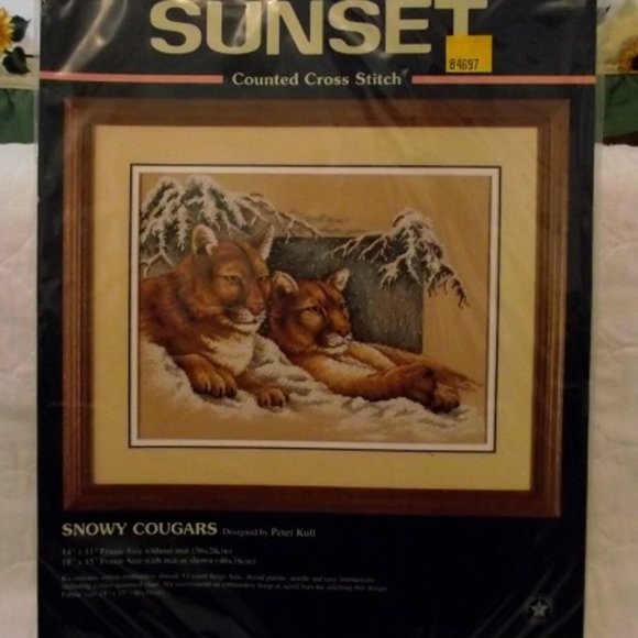 SUNSET Other - SUNSET Snowy Cougars, #13655, Vintage